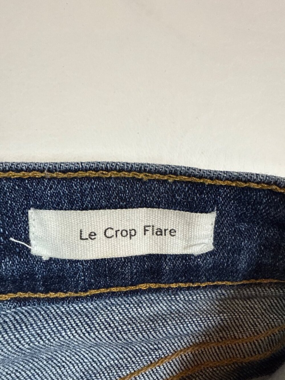 Frame Denim Womens Le Crop Flare Jeans Size 24 Blue Wash Stretch (NN524) - Picture 8 of 9